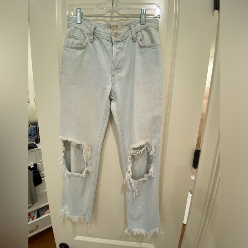 COPY - Free people low rise cropped light wash jeans